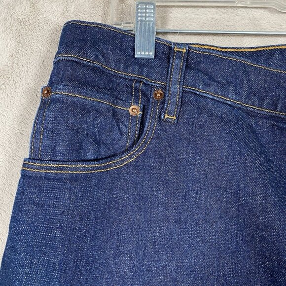 Abercrombie & Fitch 90’s Straight Ultra High Rise Jeans 33 / 16 Short Dark Wash - Picture 5 of 11